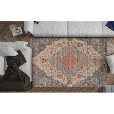 Palacedesigns Jute Blue & Red Area Rug - 7 ft. 6 in. x 9 ft. 6 in. PA3665068